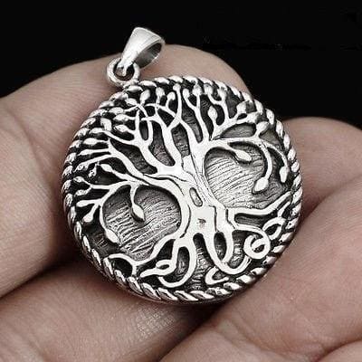 Buy Silver Zircon Tree of Life Pendant with Link Chain for Women Online in  India