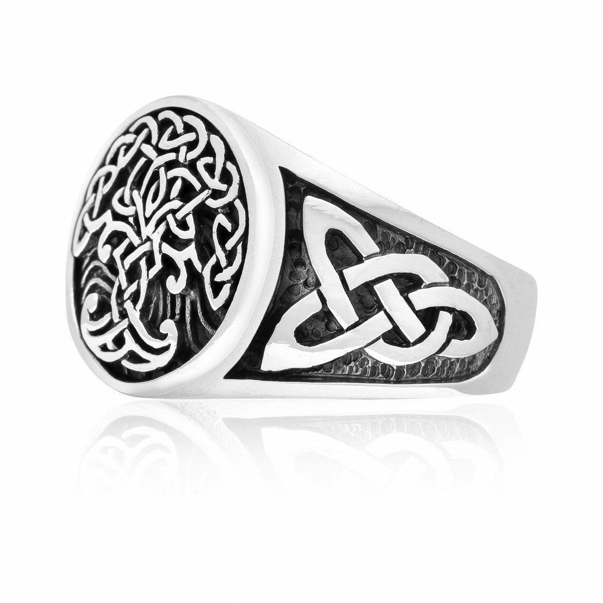 925 Sterling Silver Yggdrasil Viking Ring