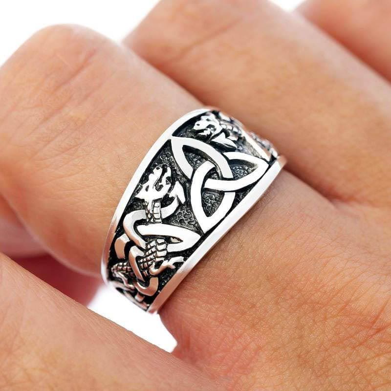 Silver Triquetra Ring