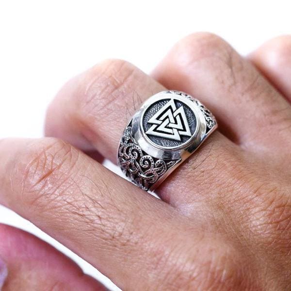 925 Silver Viking Ring in Mammen Style