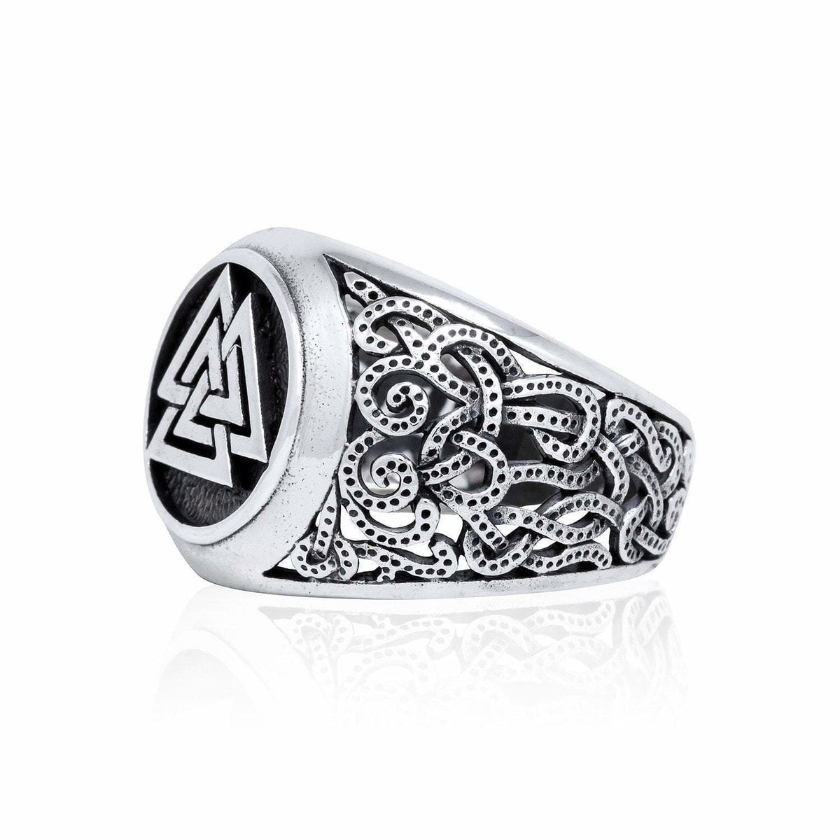 925 Silver Viking Ring in Mammen Style