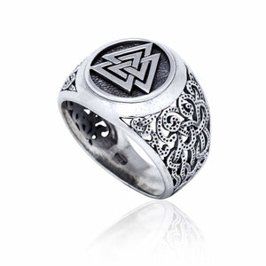 925 Silver Viking Ring in Mammen Style
