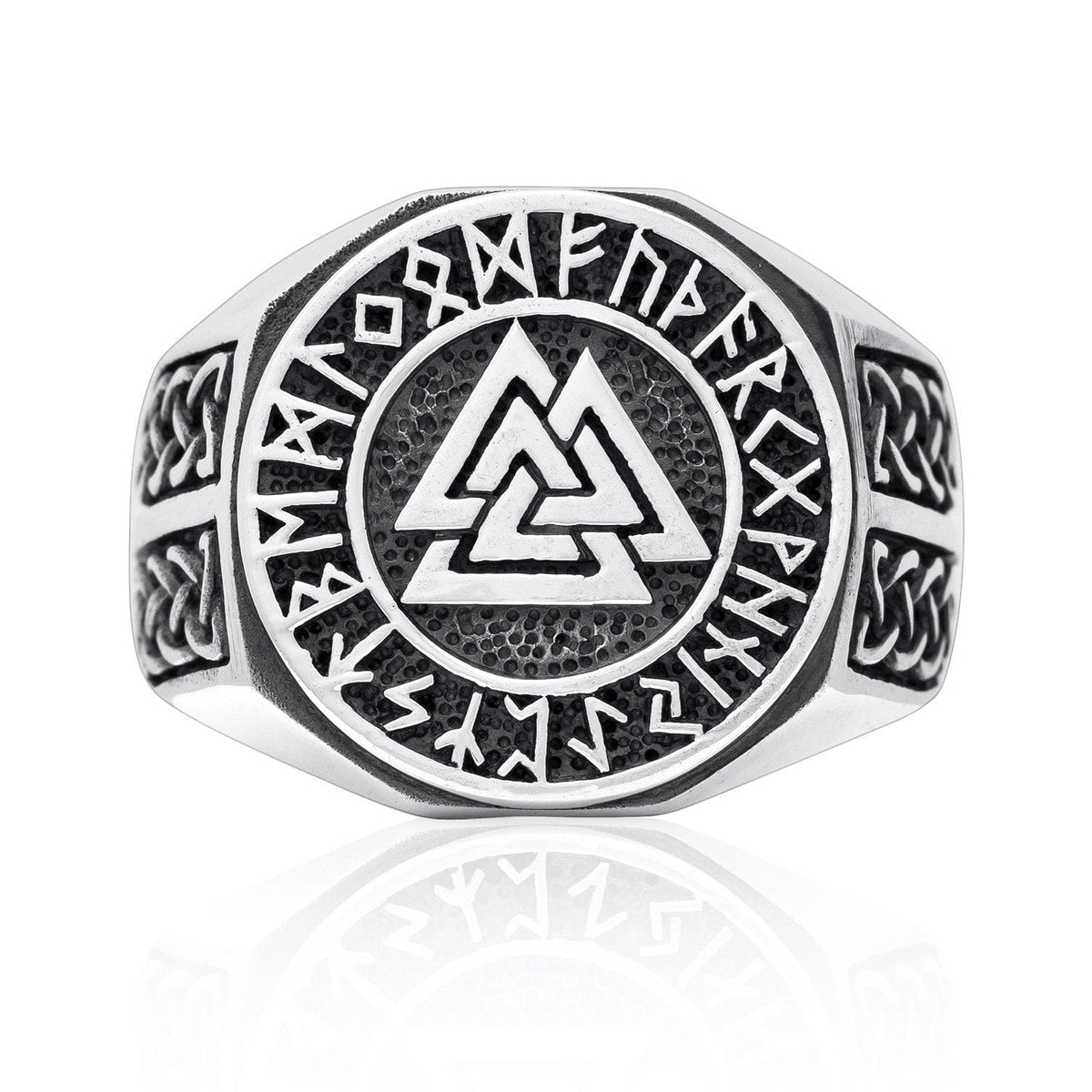 Rune and Celtic Knot Viking Ring