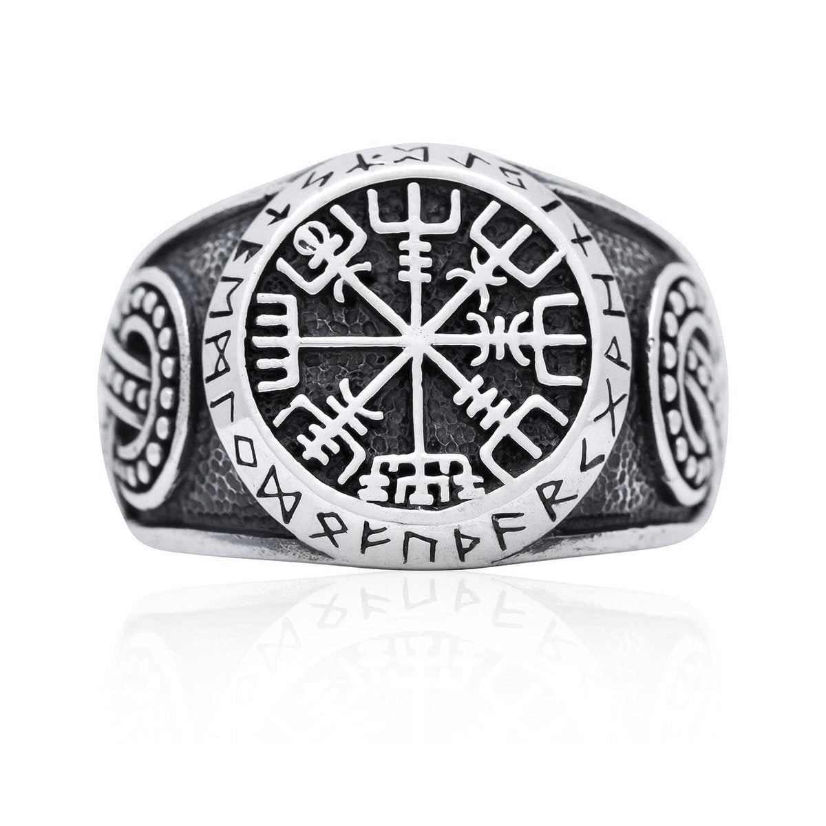 Vegvisir, Runes and Knot-work Viking Ring