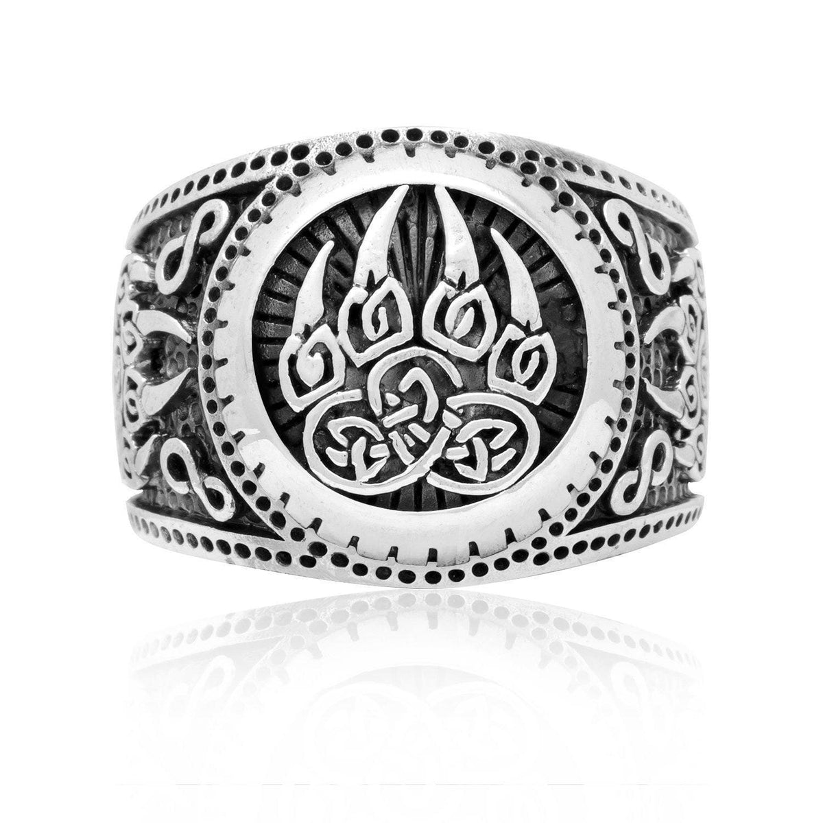 925 Sterling Silver Veles Viking Ring