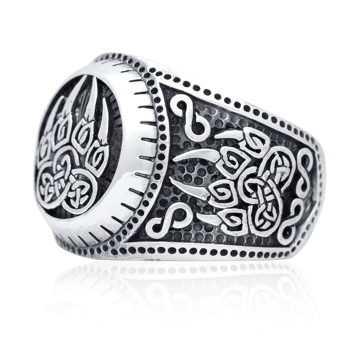 925 Sterling Silver Veles Viking Ring