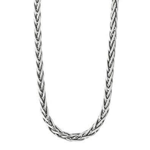 Silver Wheat Design Viking Necklace