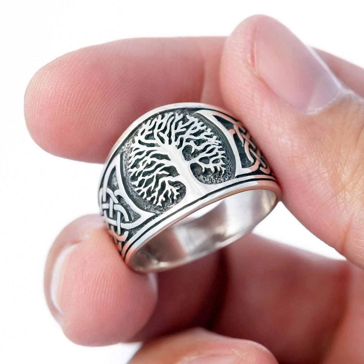 Tree of Life - Grow Strong Sterling Ring authentic