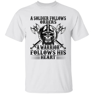 A Soldier Follows Orders White T-Shirt-T-Shirts-Norse Spirit