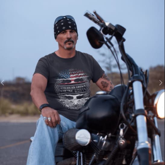 American Grown Viking Roots Black T-Shirt-Viking T-Shirt-Norse Spirit