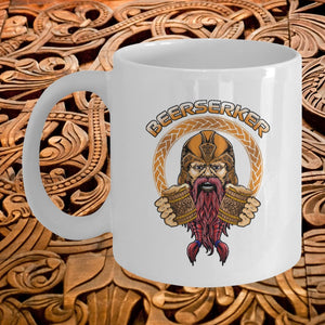 Beerserker White Mug-Mug-Norse Spirit