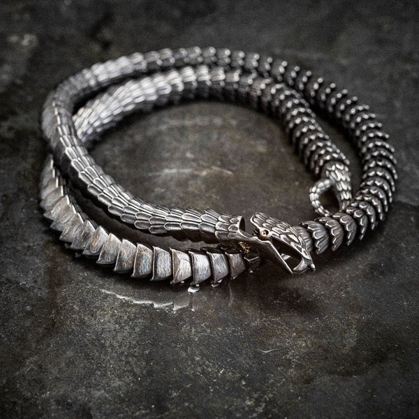 black-stainless-steel-snake-
