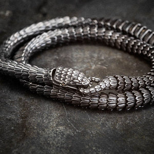 Black Stainless Steel Snake Chain Necklace