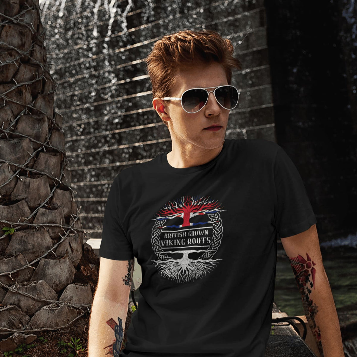 British Grown Viking Roots T-Shirt-T-Shirts-Norse Spirit