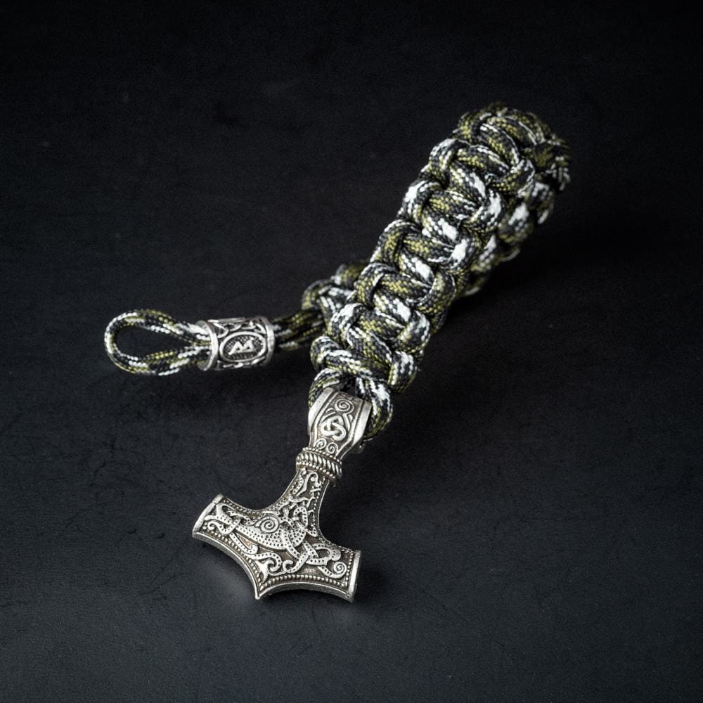 Camouflage Paracord Mjolnir Bracelet-Viking Bracelet-Norse Spirit