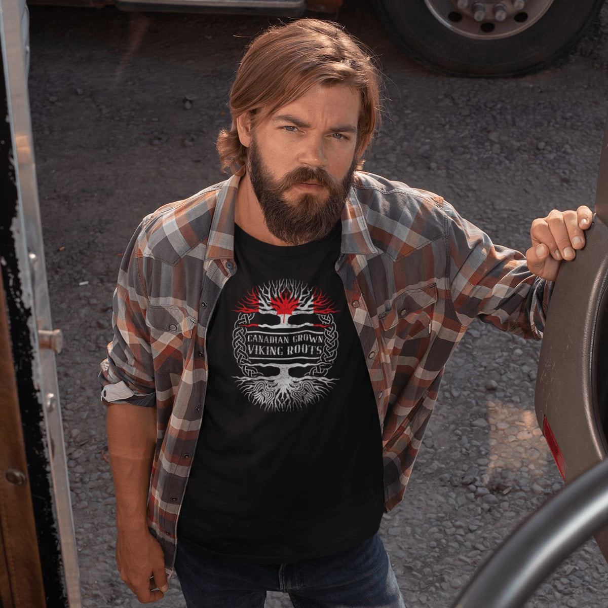 Canadian Grown Viking Roots T-Shirt-T-Shirts-Norse Spirit