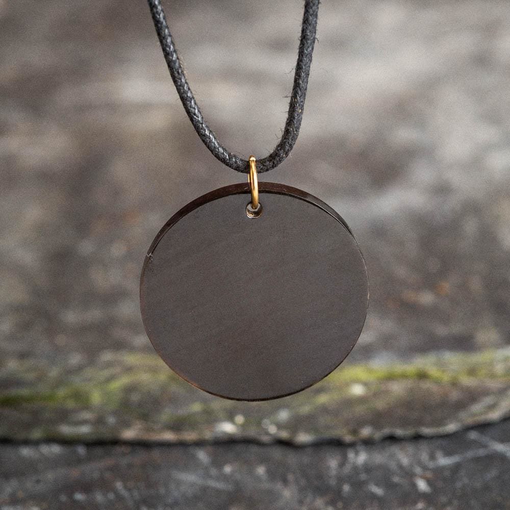 Circular Horn Valknut Necklace-Viking Necklace-Norse Spirit