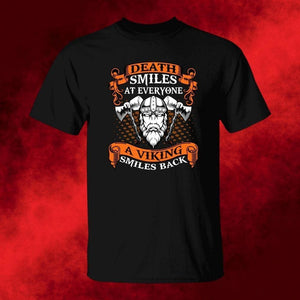 Death Smiles at Everyone Black T-Shirt-Viking T-Shirt-Norse Spirit