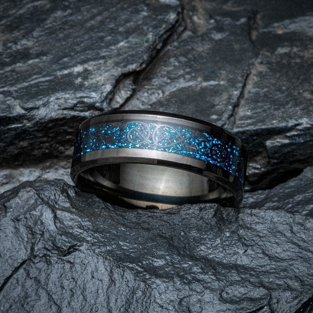 Dragon Scale Wedding Band-Viking Jewelry-Norse Spirit