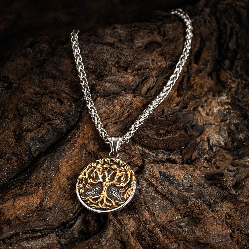 GuoShuang viking necklace for men dragon Scandinavian odin helm of owe pendant  necklace | Amazon.com