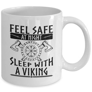 Feel Safe at Night White Mug-Mug-Norse Spirit