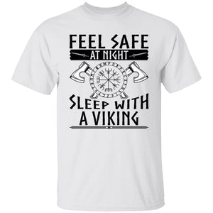 Feel Safe At Night White T-Shirt-T-Shirts-Norse Spirit