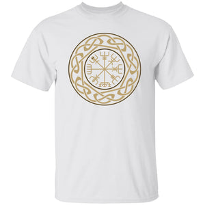 Gold Vegvisir Logo T-Shirt