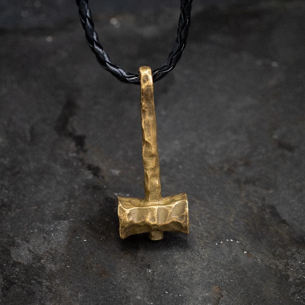 Hammered Style Mjolnir Pendant-Viking Necklace-Norse Spirit