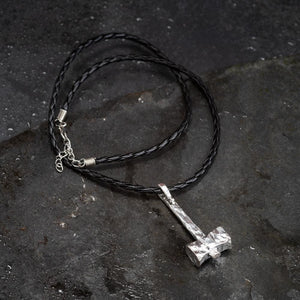 Hammered Style Mjolnir Pendant-Viking Necklace-Norse Spirit