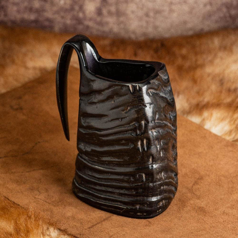 Heavy Duty Natural Horn Viking Mug - Norse Spirit