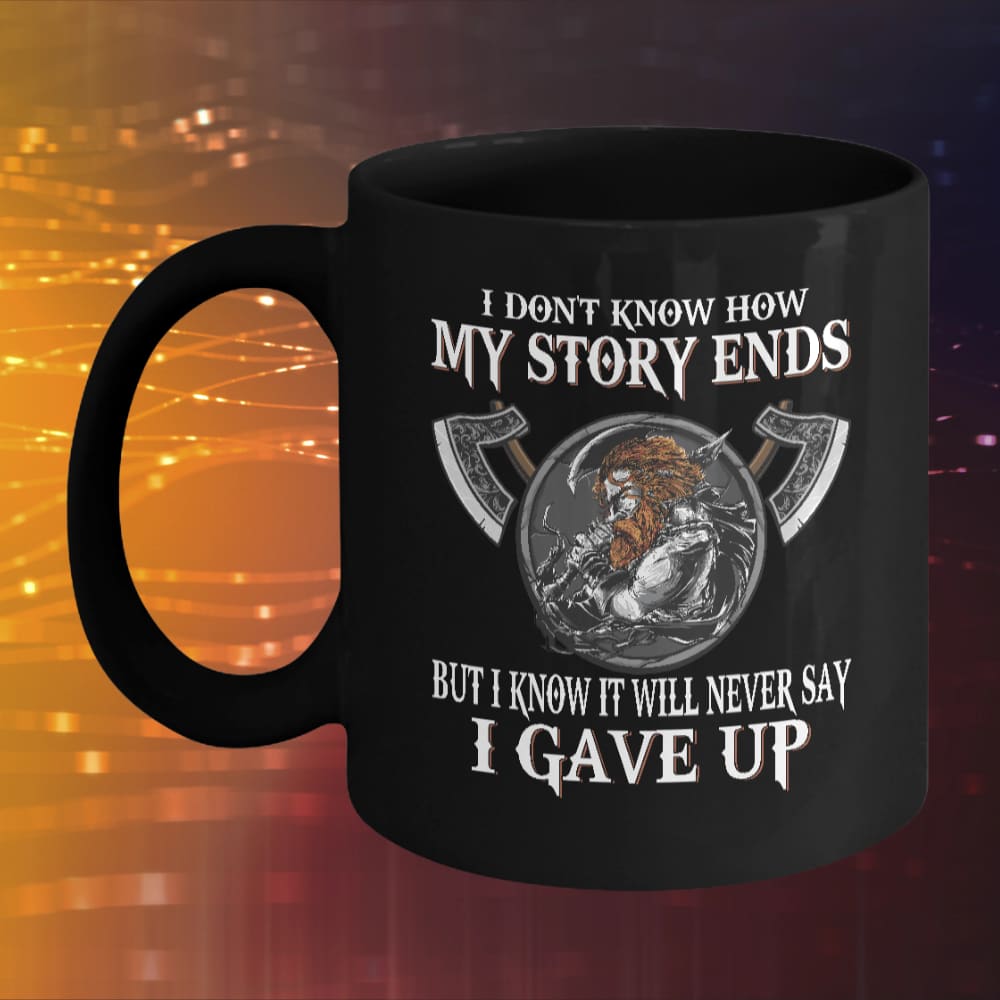 I Don't Know How My Story Ends Black Mug-Mug-Norse Spirit