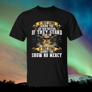 If They Stand Beside You Black T-Shirt-T-Shirts-Norse Spirit