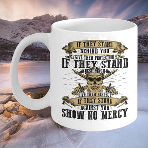 If They Stand Behind You White Mug-Mug-Norse Spirit
