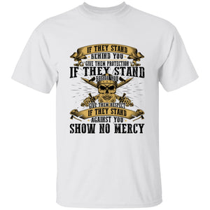 If They Stand Behind You White T-Shirt-T-Shirts-Norse Spirit