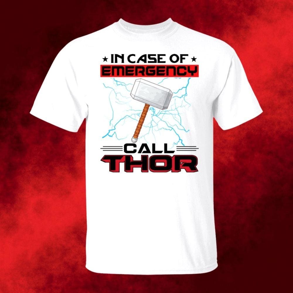 In Case Of Emergency White T-Shirt-Viking T-Shirt-Norse Spirit