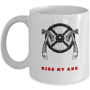 Kiss My Axe Viking Coffee Mug