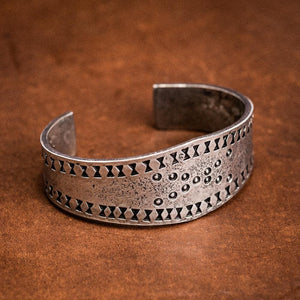 Large Pewter Cuff Bracelet - Handcrafted in the UK-Viking Bracelet-Norse Spirit