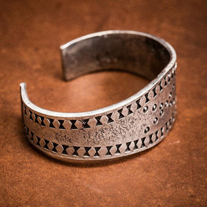 Large Pewter Cuff Bracelet - Handcrafted in the UK-Viking Bracelet-Norse Spirit