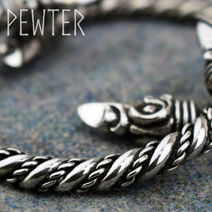 Large Pewter Odin's Raven Bracelet