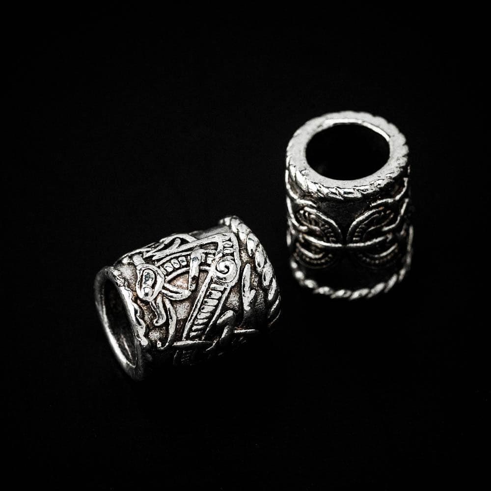 Large Viking Dragon Hair and Beard Bead-Viking Jewelry-Norse Spirit