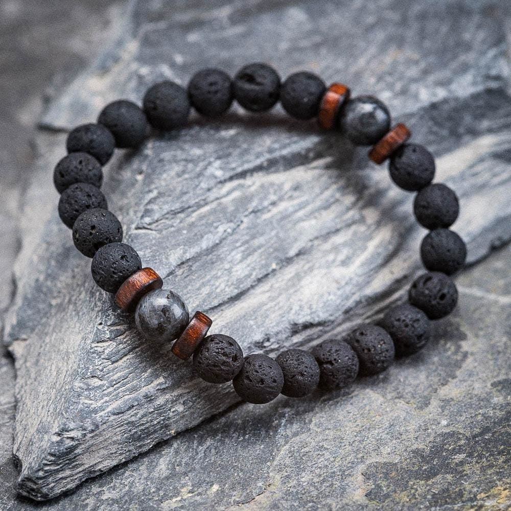 Lava Stone Bracelet-Viking Bracelet-Norse Spirit