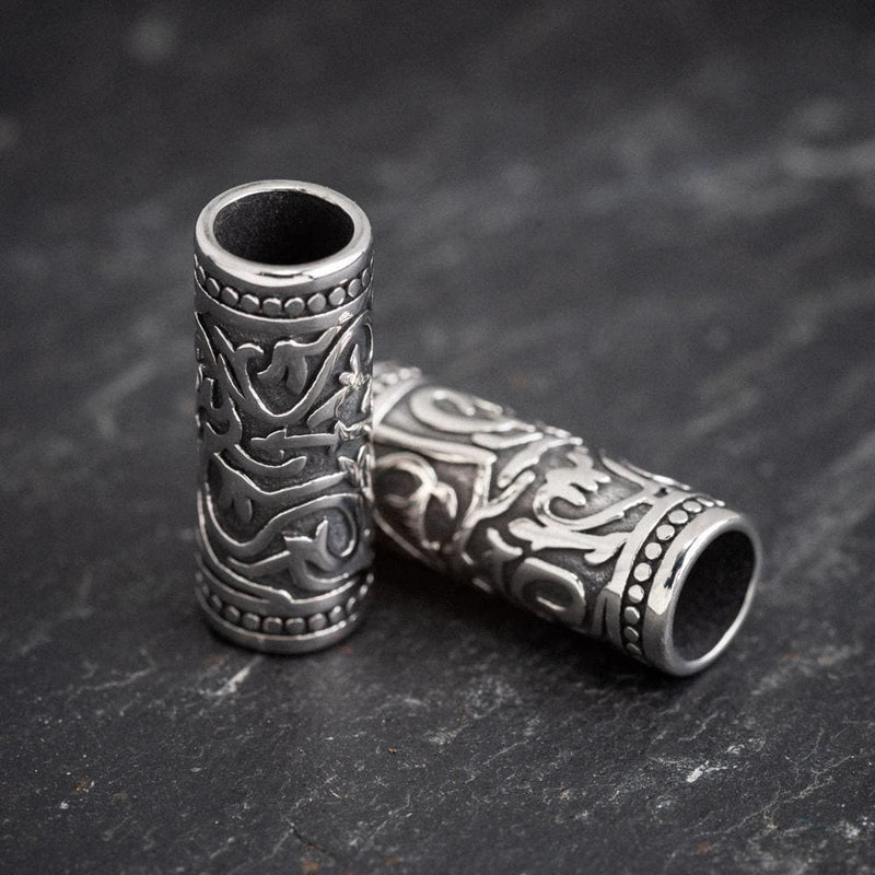 Long Stainless Steel Viking Beard Bead Norse Spirit 