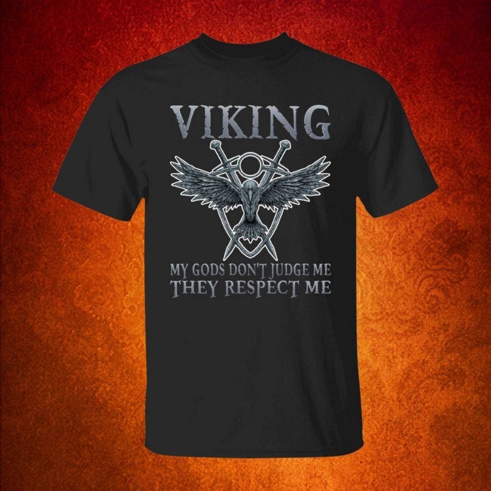 My Gods Don't Judge Me Black T-Shirt-T-Shirts-Norse Spirit