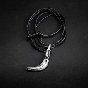 Pewter Bear Tooth Necklace - Handcrafted in the UK-Viking Necklace-Norse Spirit