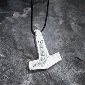 Pewter Jorvik Thor's Hammer Necklace - Handcrafted in the UK-Viking Necklace-Norse Spirit