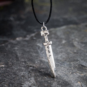 Pewter Sword Necklace - Handcrafted in the UK-Viking Necklace-Norse Spirit