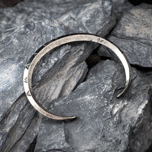 Pewter Triangle Pattern Money Bracelet - Handcrafted in the UK-Viking Bracelet-Norse Spirit