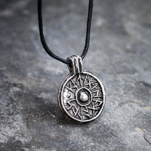 Pewter Viking Good Luck Symbol Necklace - Handcrafted in the UK-Viking Necklace-Norse Spirit