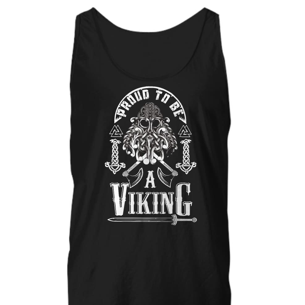 Proud To Be A Viking Black Tank Top - Norse Spirit