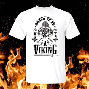 Proud to Be A Viking White T-Shirt-T-Shirts-Norse Spirit